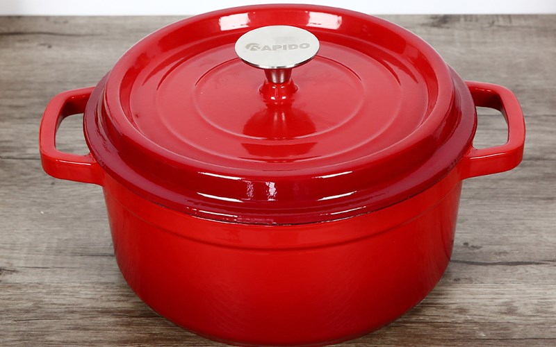 Nồi gang đ&uacute;c 24 cm Rapido RK24-RD