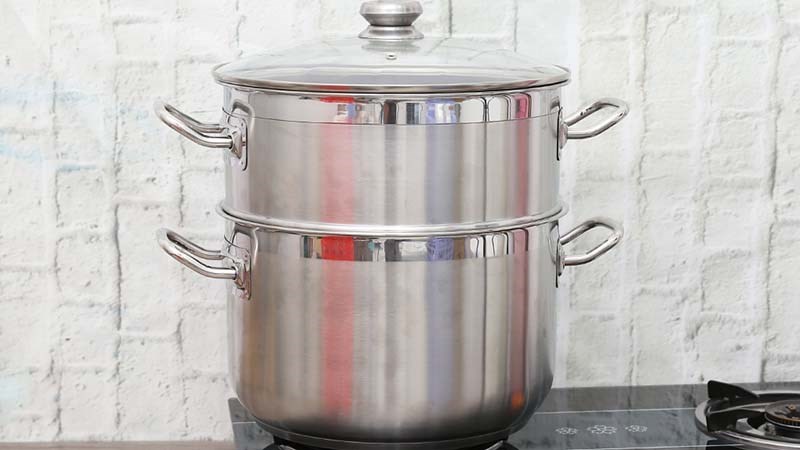 Bộ nồi xửng inox 3 đ&aacute;y nắp k&iacute;nh 30 cm Fivestar ST30-3DG