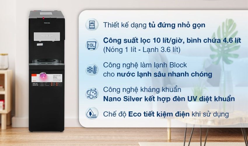 Máy lọc nước RO Toshiba TWP-W1035SVN 7 lõi