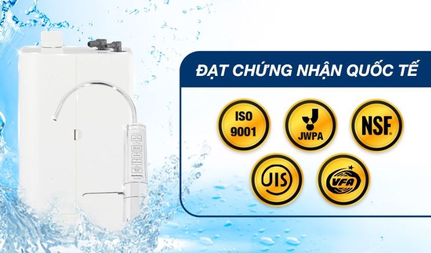 Máy lọc nước Panasonic có đèn báo độ pH
