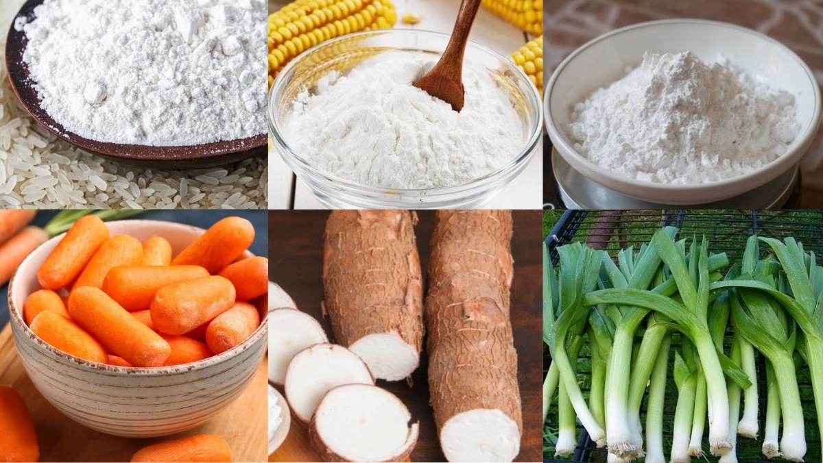 Nguyên liệu món ăn bánh giò chay