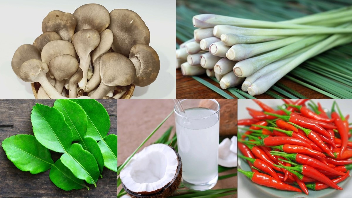 Nguyên liệu làm nấm hấp sả