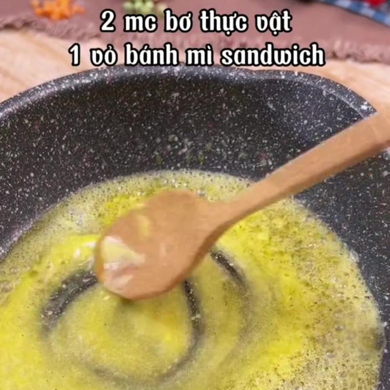 Bước 3 Chiên bánh mì Súp rau củ chay
