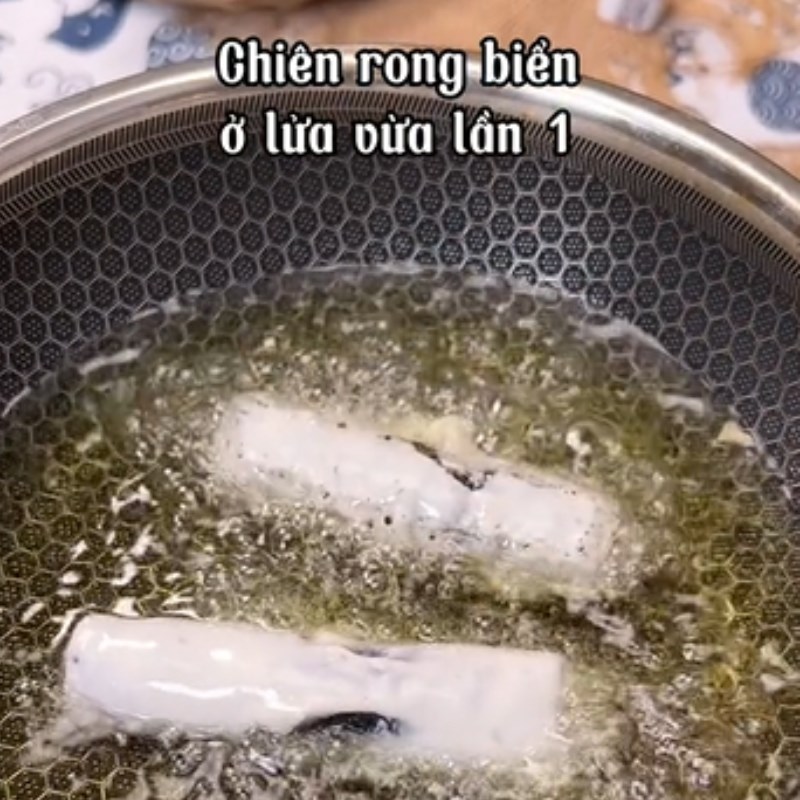 Bước 6 Chiên rong biển Miến cuộn rong biển chay