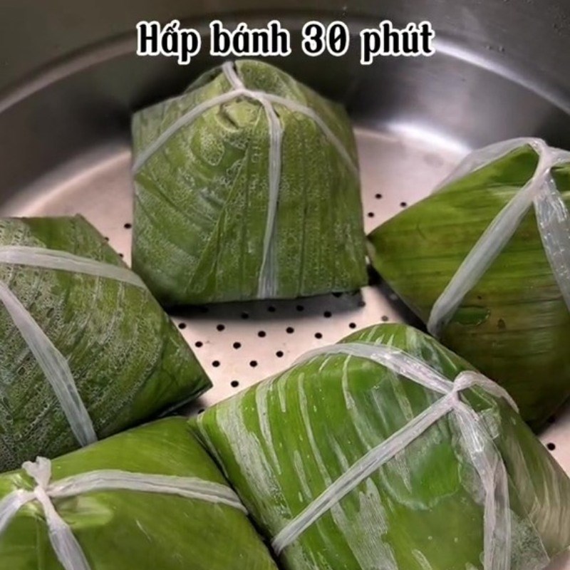 Bước 6 Hấp bánh Bánh giò chay từ bột bắp