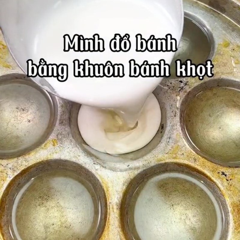 Bước 4 Làm bánh khọt chay Bánh khọt chay bằng bột gạo