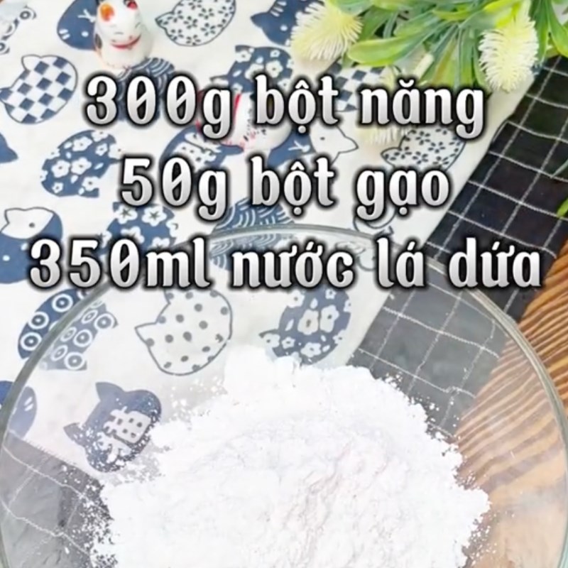 Bước 2 Làm lớp bột Bánh chuối hấp chấm nước cốt dừa và socola