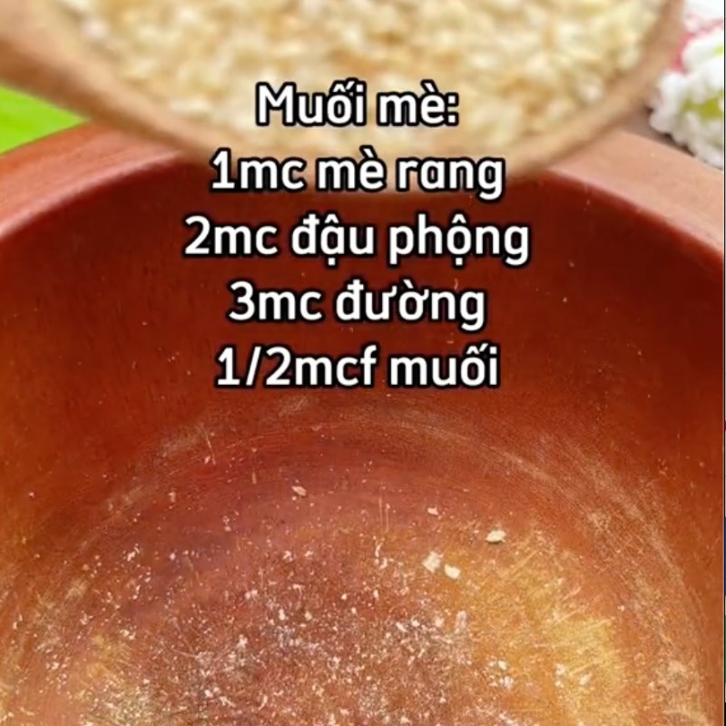 Bước 5 Làm muối mè Bánh hòn chấm muối mè