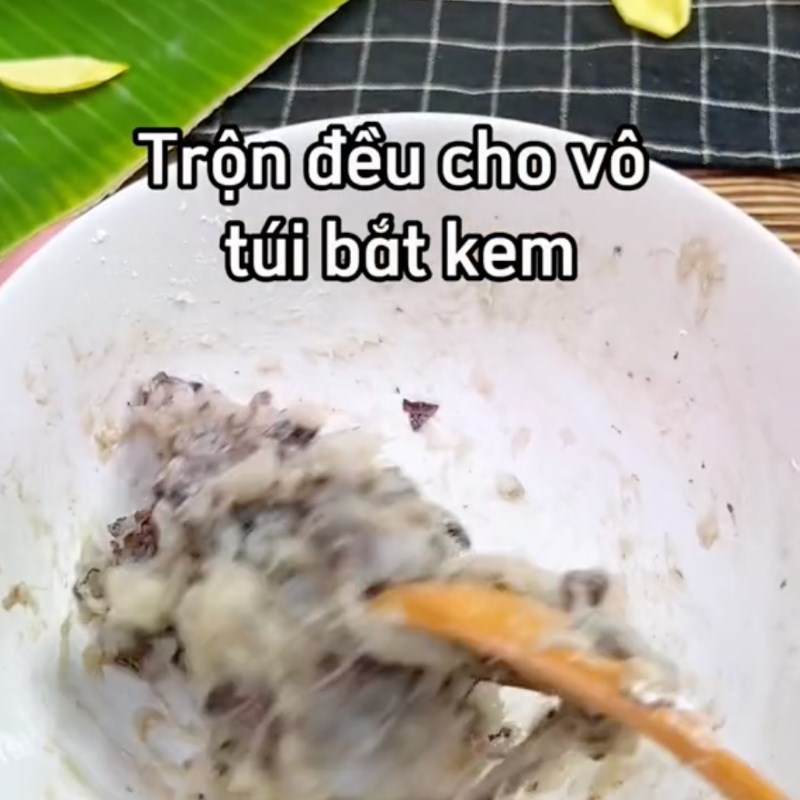 Bước 1 Làm nhân tôm Bánh quẩy bọc tôm chiên
