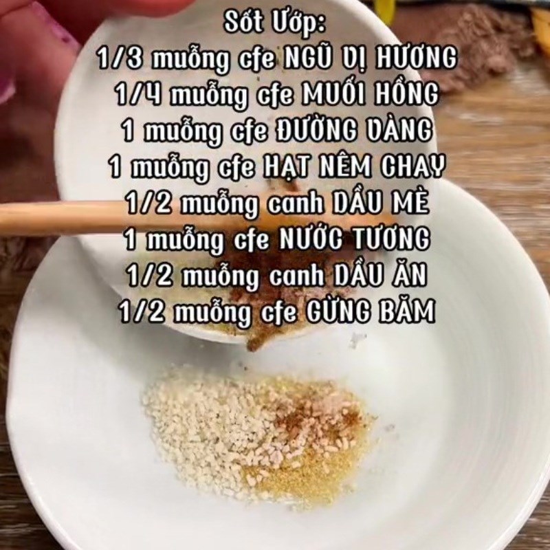 Bước 2 Làm sốt ướp Chả phượng chay