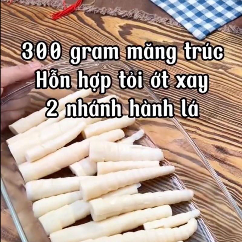 Bước 4 Ngâm măng Măng trúc ngâm tỏi ớt (công thức từ tiktok Vào bếp cùng KitchenAZ)