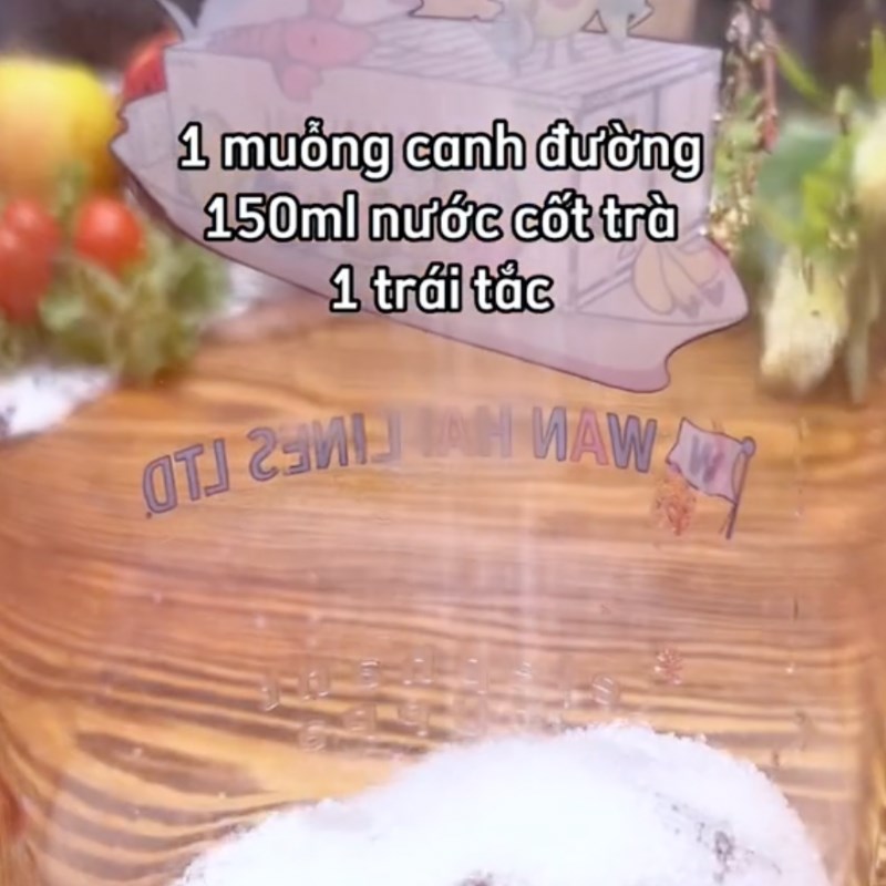 Bước 5 Pha 1 ly trà trái mận Trà mận hà nội (Công thức từ tiktok Vào bếp cùng Điện máy XANH)