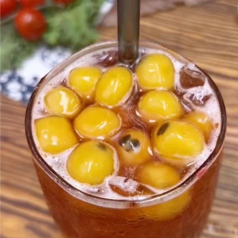 Bước 5 Pha 1 ly trà trái mận Trà mận hà nội (Công thức từ tiktok Vào bếp cùng Điện máy XANH)