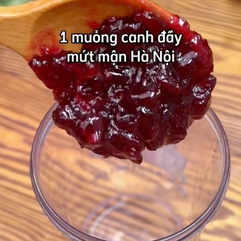 Bước 5 Pha 1 ly trà trái mận Trà mận hà nội (Công thức từ tiktok Vào bếp cùng Điện máy XANH)