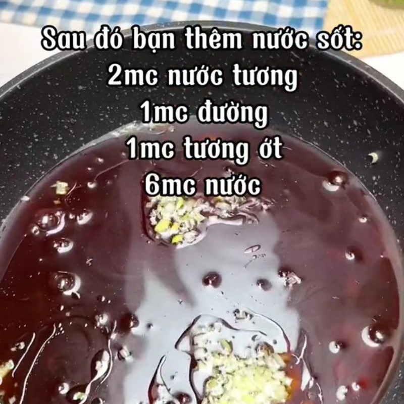 Bước 4 Rim Đậu hũ cuộn khoai môn rim