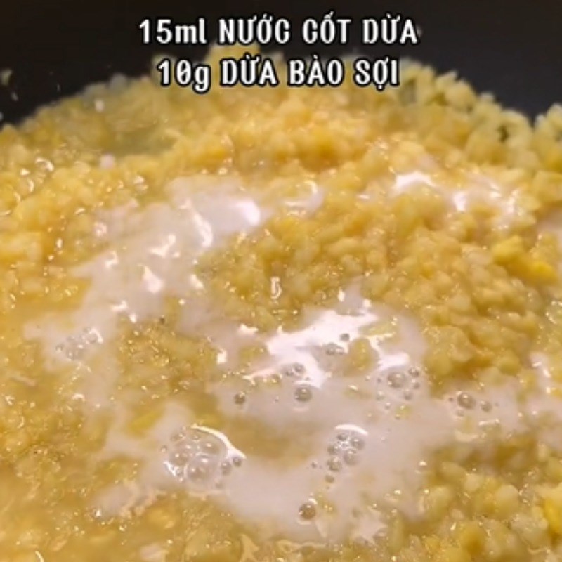 Bước 3 Sên nhân Bánh bao bí đỏ nhân đậu xanh