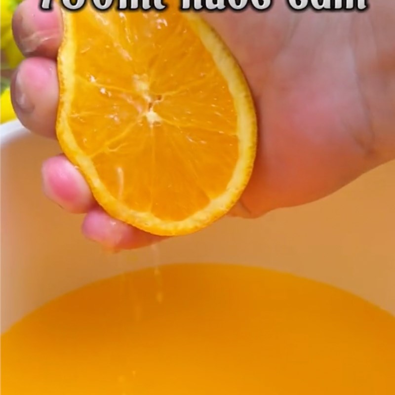Bước 1 Sơ chế cam Cách làm thạch cam dẻo