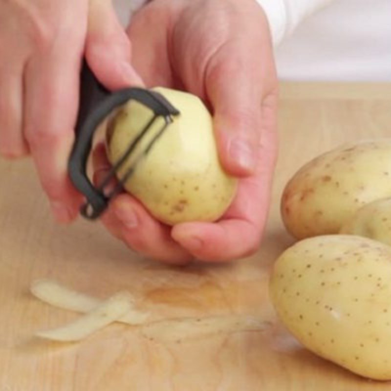 Bước 1 Sơ chế nguyên liệu Súp rau củ chay