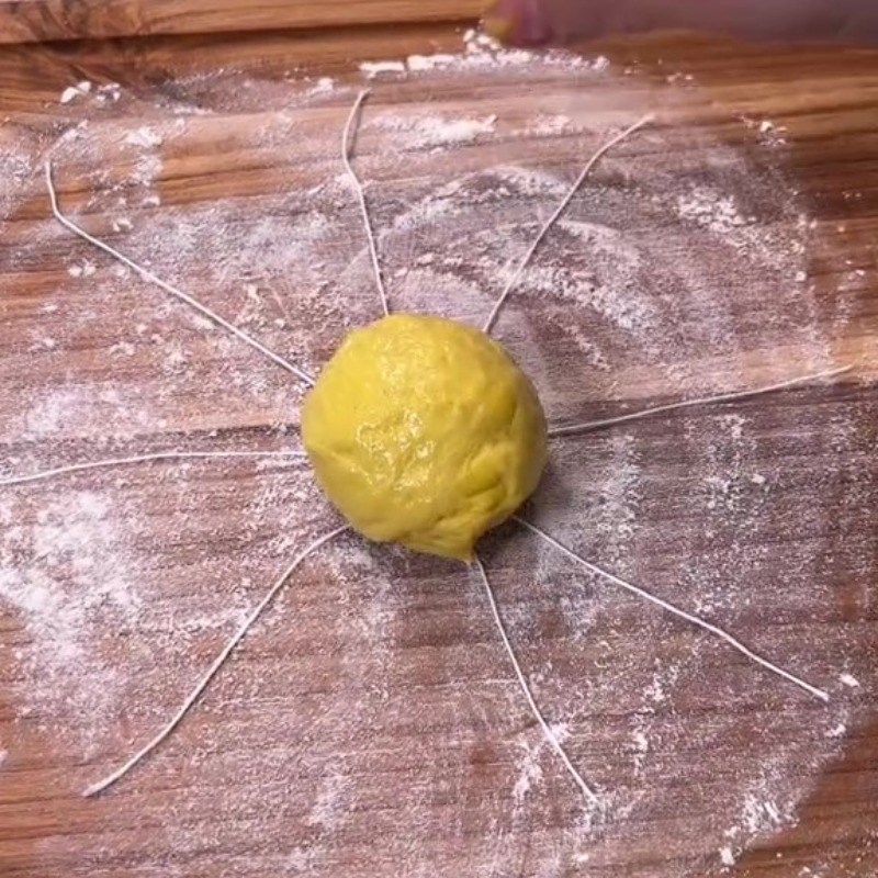 Bước 7 Tạo hình bánh Bánh bao bí đỏ nhân đậu xanh