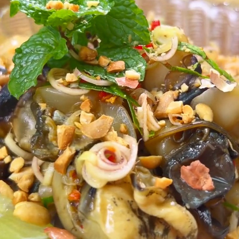 Bước 4 Thành phẩm Ốc bươu sốt thái