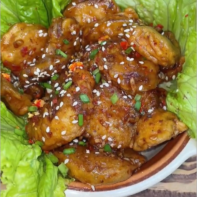 Bước 4 Thành phẩm Nấm chiên sốt cay (Công thức được chia sẻ từ Tiktok Vào bếp cùng Điện máy XANH)