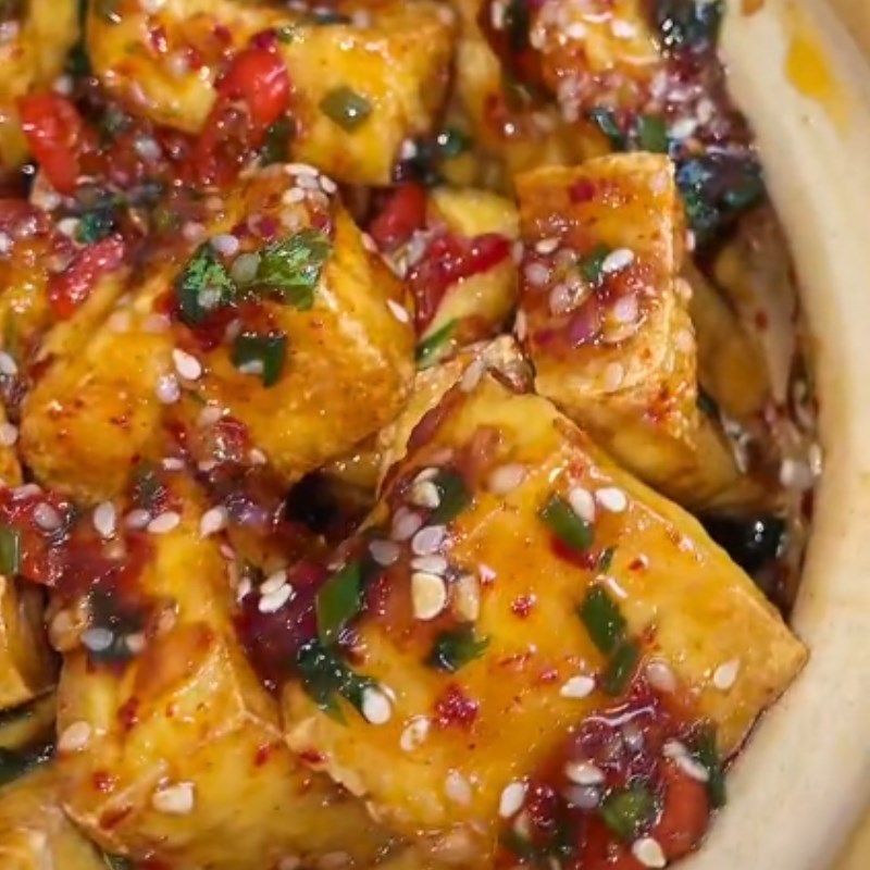 Bước 4 Thành phẩm Đậu hũ sốt cay (Công thức được chia sẻ từ Tiktok Vào bếp cùng Điện máy XANH)