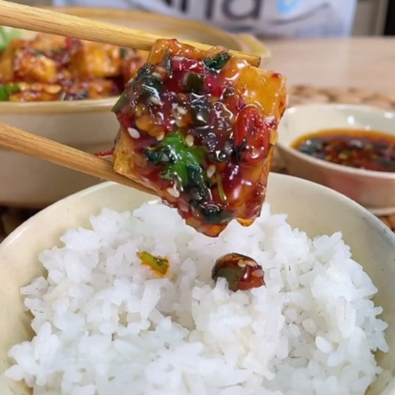 Bước 4 Thành phẩm Đậu hũ sốt cay (Công thức được chia sẻ từ Tiktok Vào bếp cùng Điện máy XANH)