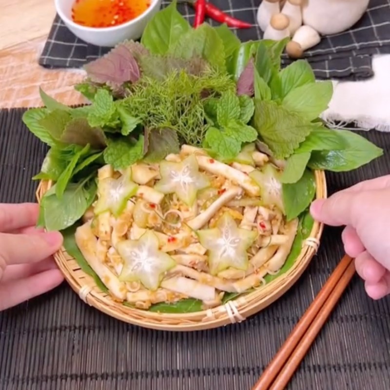 Bước 3 Thành phẩm Chạo nấm chay