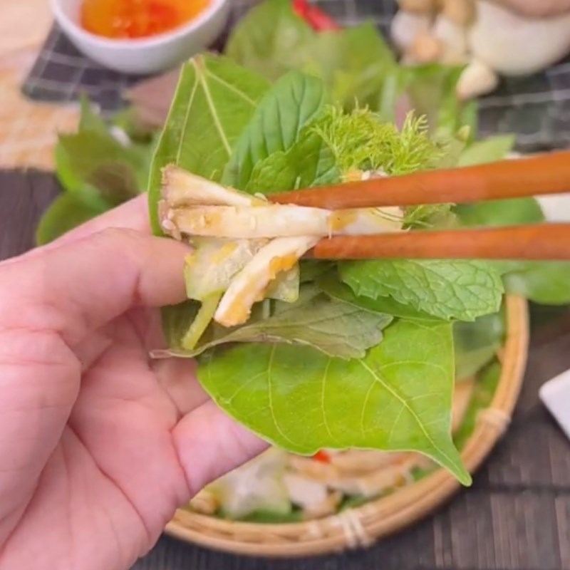 Bước 3 Thành phẩm Chạo nấm chay