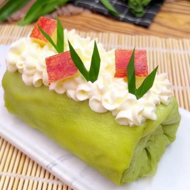 Bước 5 Thành phẩm Bánh crepe cuộn sầu riêng (Công thức từ kênh tiktok Vào bếp cùng KitchenAZ)