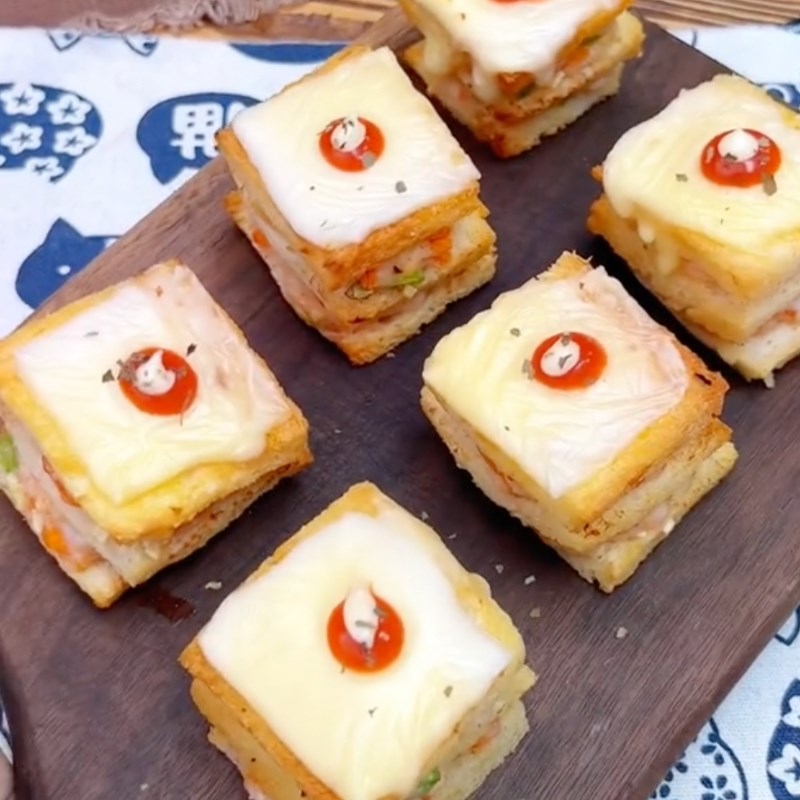 Bước 5 Thành phẩm Bánh mì kẹp tôm nướng