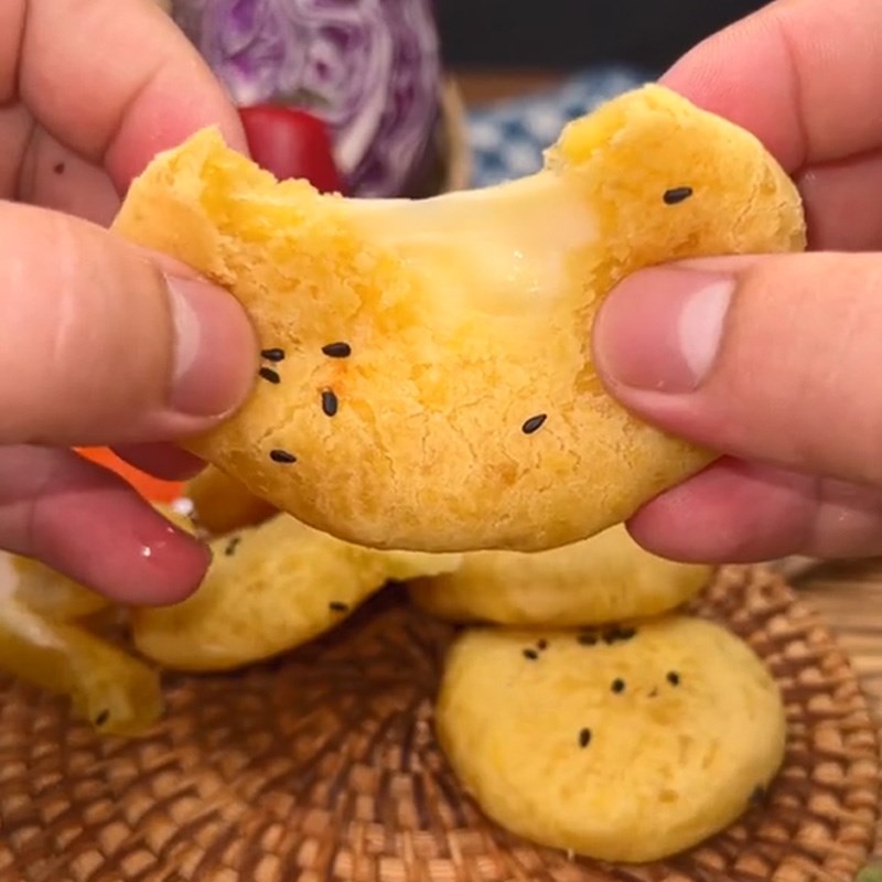 Bước 3 Thành phẩm Bánh khoai lang phô mai (Công thức được chia sẻ từ TikTok Vào bếp cùng Điện máy XANH)