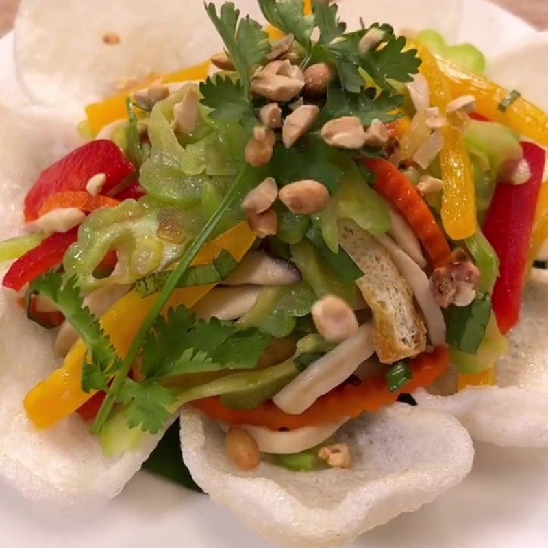 Bước 6 Thành phẩm Gỏi khổ qua chay với nấm đùi gà