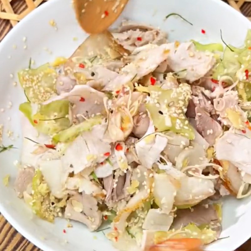 Bước 3 Trộn chạo Chạo giò heo (Công thức được chia sẻ từ Tiktok Vào bếp cùng Điện máy XANH)