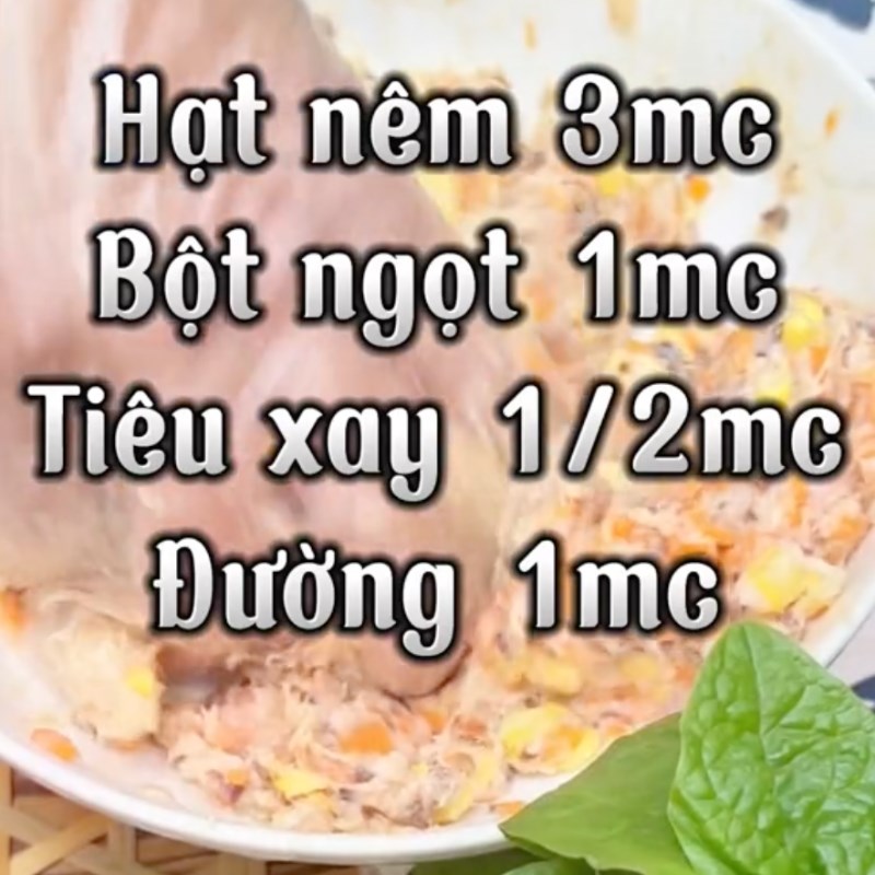 Bước 2 Trộn đều nguyên liệu Cách làm chả bắp hấp