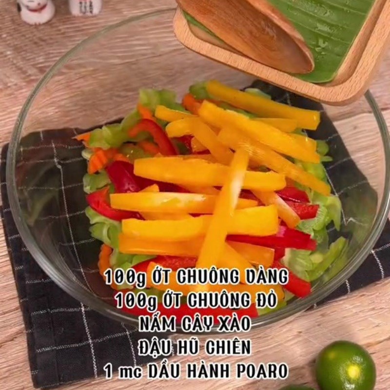 Bước 5 Trộn gỏi Gỏi khổ qua chay với nấm đùi gà