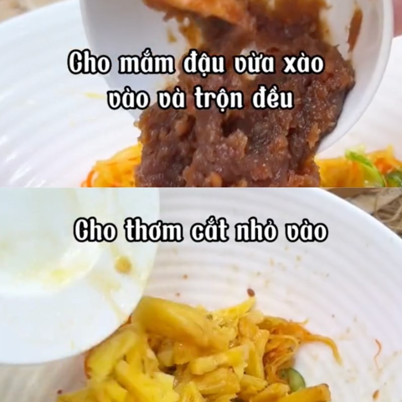Bước 4 Trộn mắm Mắm chay