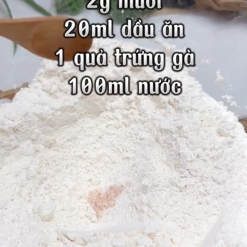 Bước 1 Trộn và nhồi bột Bánh quẩy chấm trứng muối