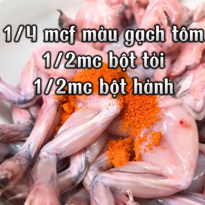 Bước 2 Ướp thịt ếch Ếch chiên nước mắm (Công thức được chia sẻ từ Tiktok Vào bếp cùng KitchenAZ)