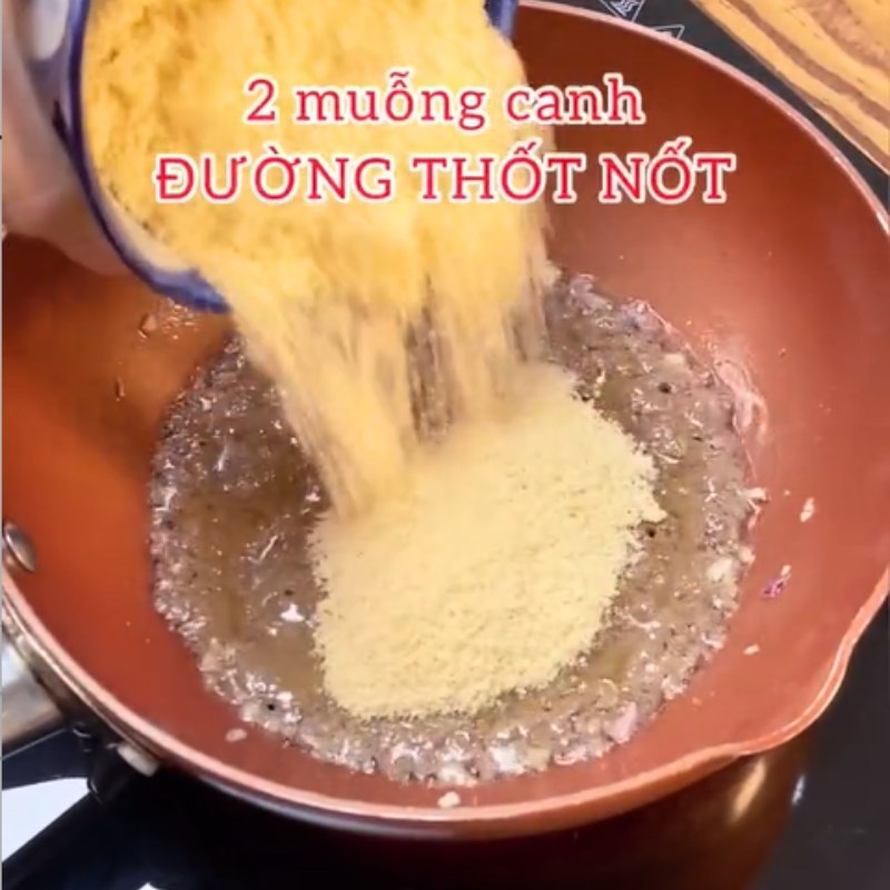 Bước 1 Xào mắm ruốc Ruốc sốt me tỏi (Công thức được chia sẻ từ Tiktok Vào bếp HAY ĂN)