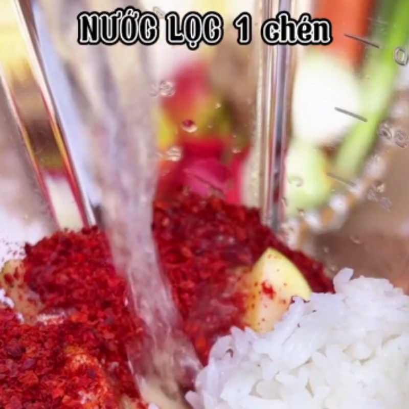 Bước 3 Xay hỗn hợp trộn kim chi Kim chi cải thảo chay (Công thức được chia sẻ từ Tiktok Bếp chay XANH)