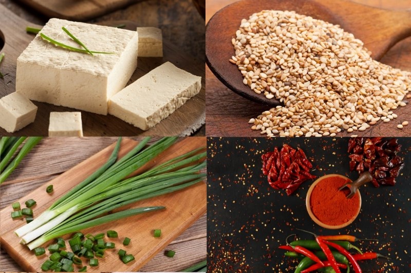 Nguyên liệu món ăn 3 cách làm đậu hủ non sốt cay