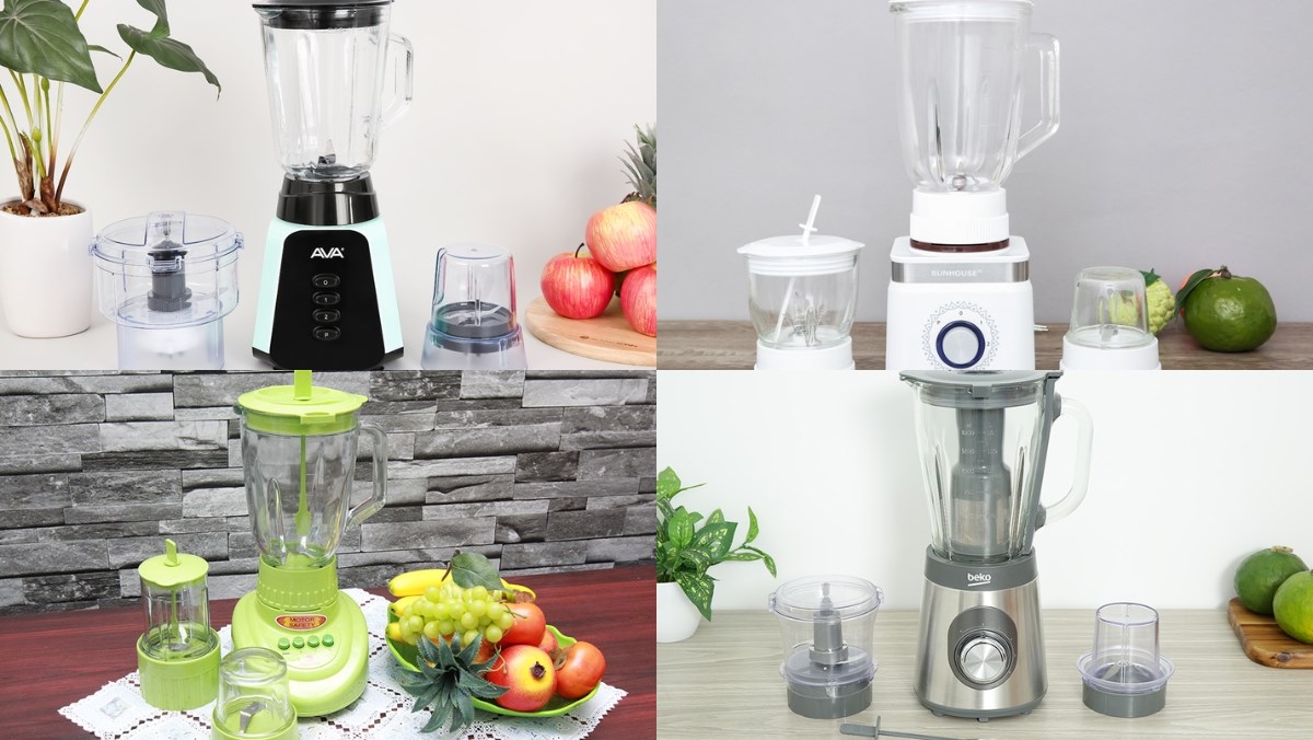 Gợi ý 5 mẫu máy xay 3 cối thủy tinh đẹp, bền, chất lượng