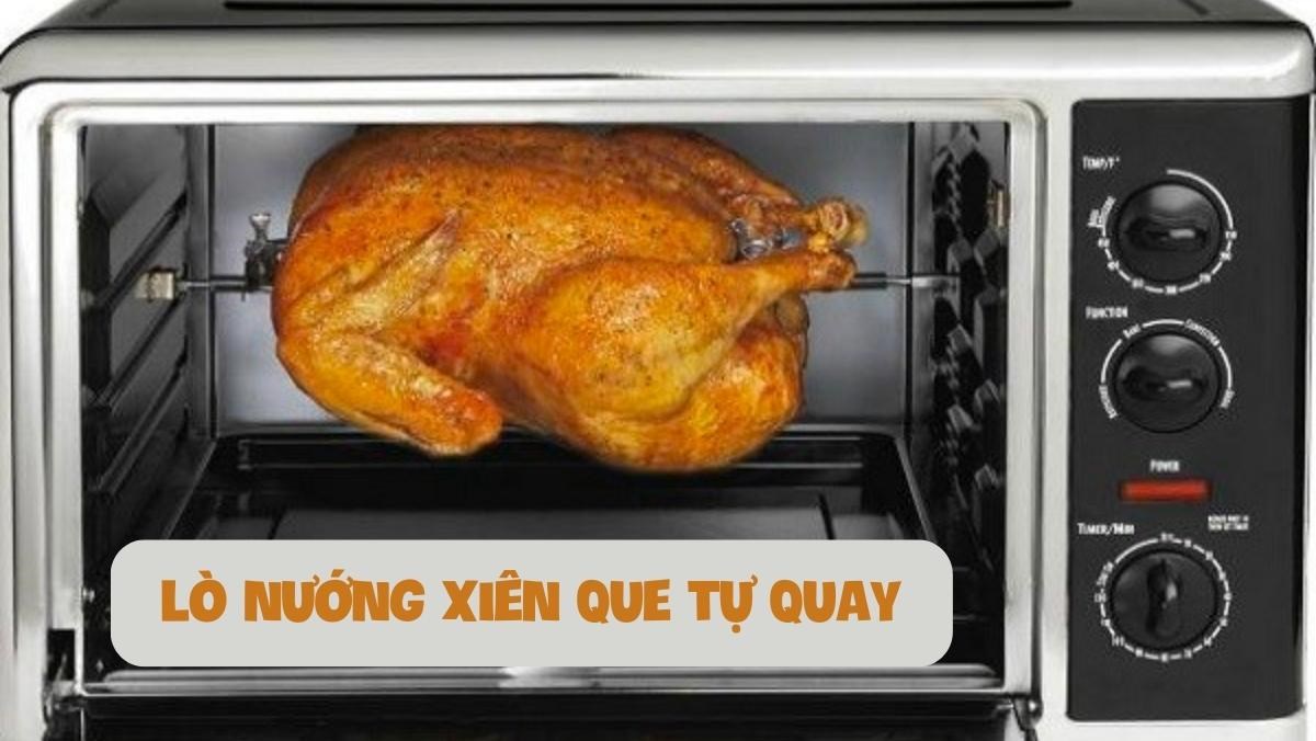 Gợi ý 5 lò nướng xiên que tự quay, dung tích lớn
