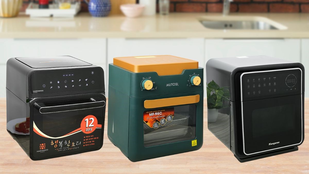 Gợi ý 5 nồi chiên không dầu vuông cửa kính chất lượng