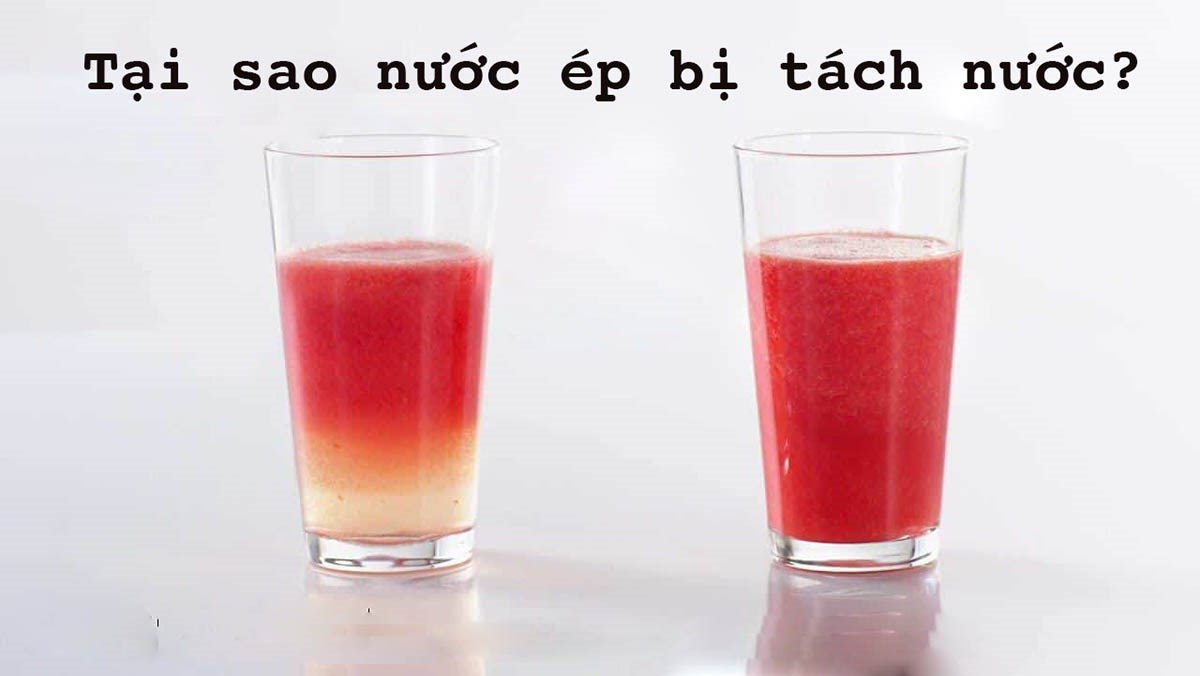 Tại sao nước ép bị tách nước? Cách ép trái cây không bị tách nước