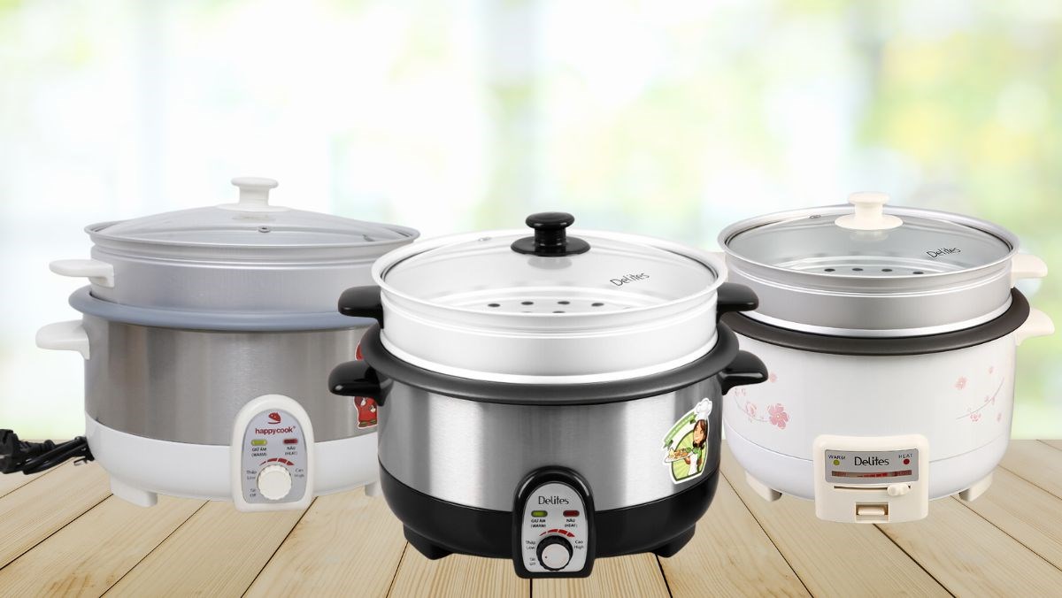 Top nồi lẩu điện có xửng hấp
