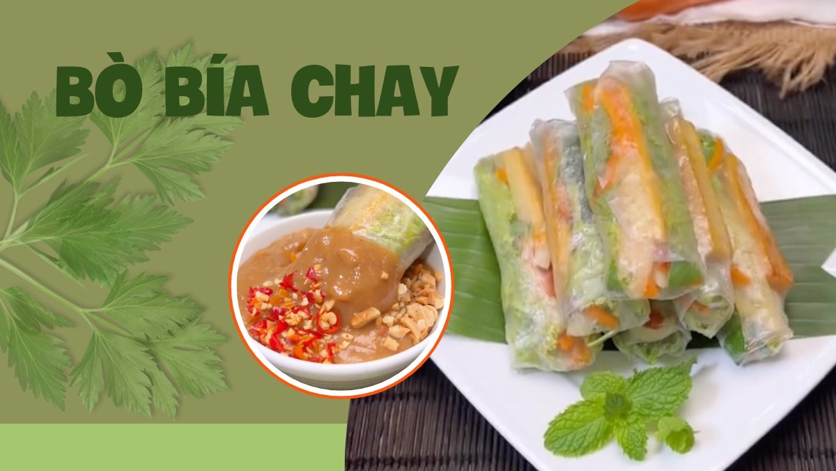 Bò bía chay (Công thức từ kênh tiktok Vào bếp cùng Điện máy XANH!)