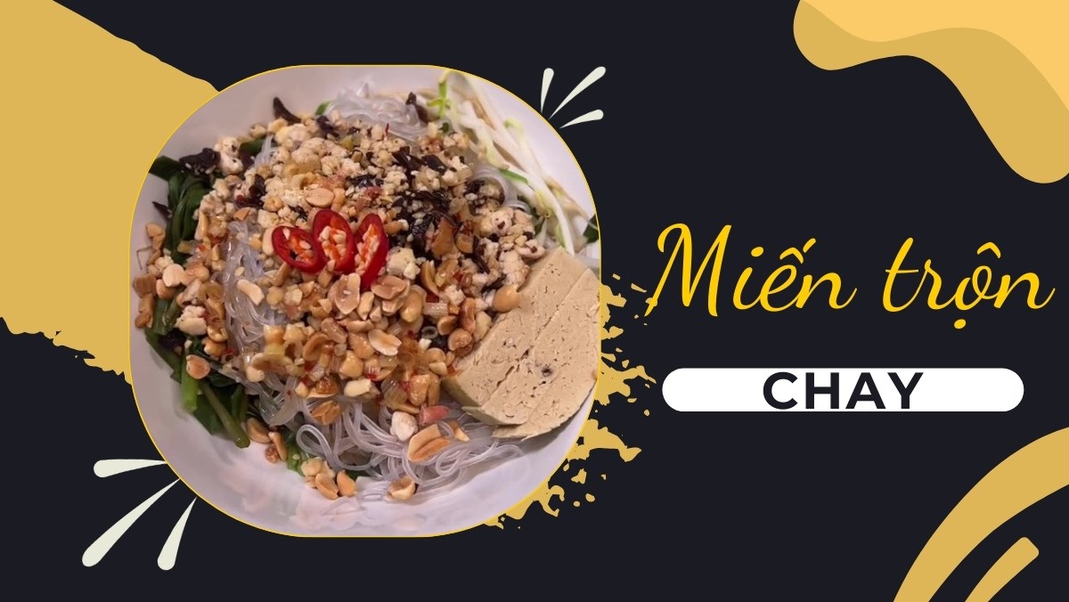 Miến trộn chay (Công thức được chia sẻ từ Tiktok Bếp chay XANH)