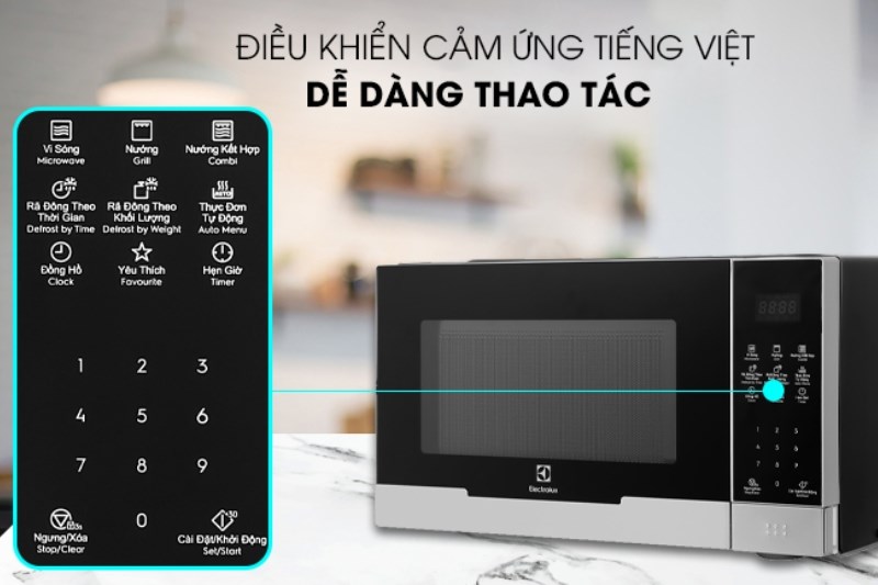 Lò vi sóng có nướng Electrolux EMG23DI9EBP 23 lít